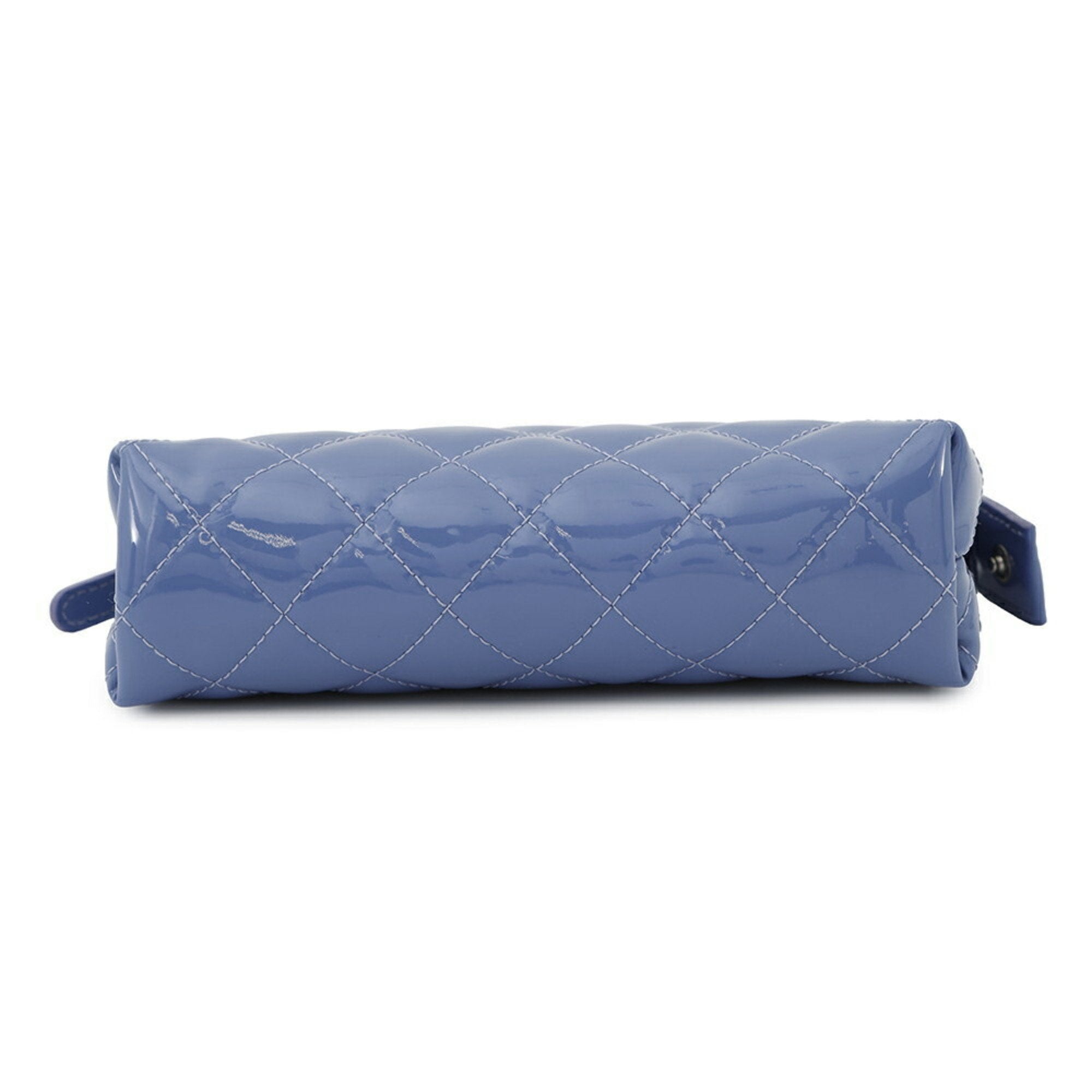 Double Zip Clutch with Chain Quilted Patent