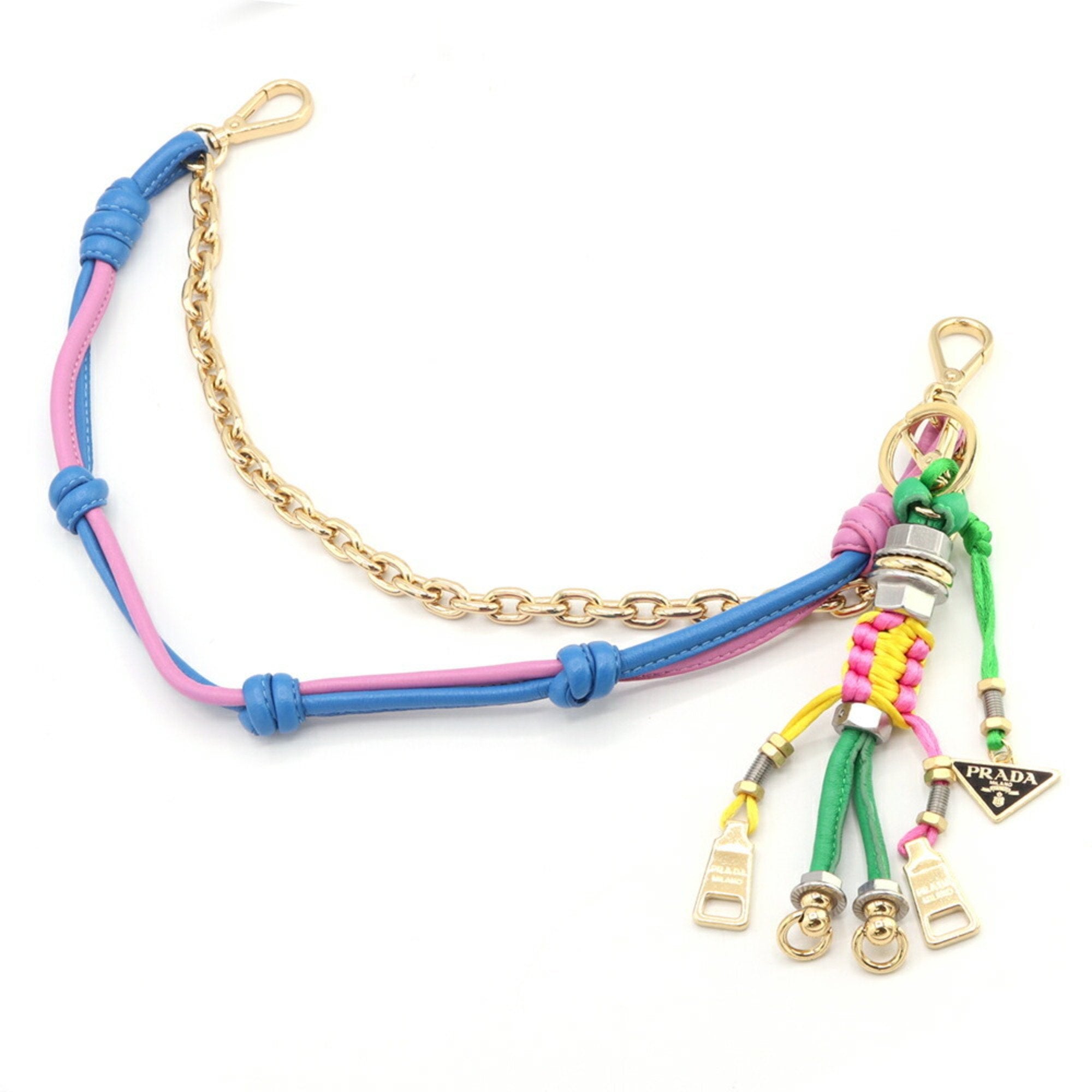 Charm Leather and Metal Multi Color Handbag Charm
