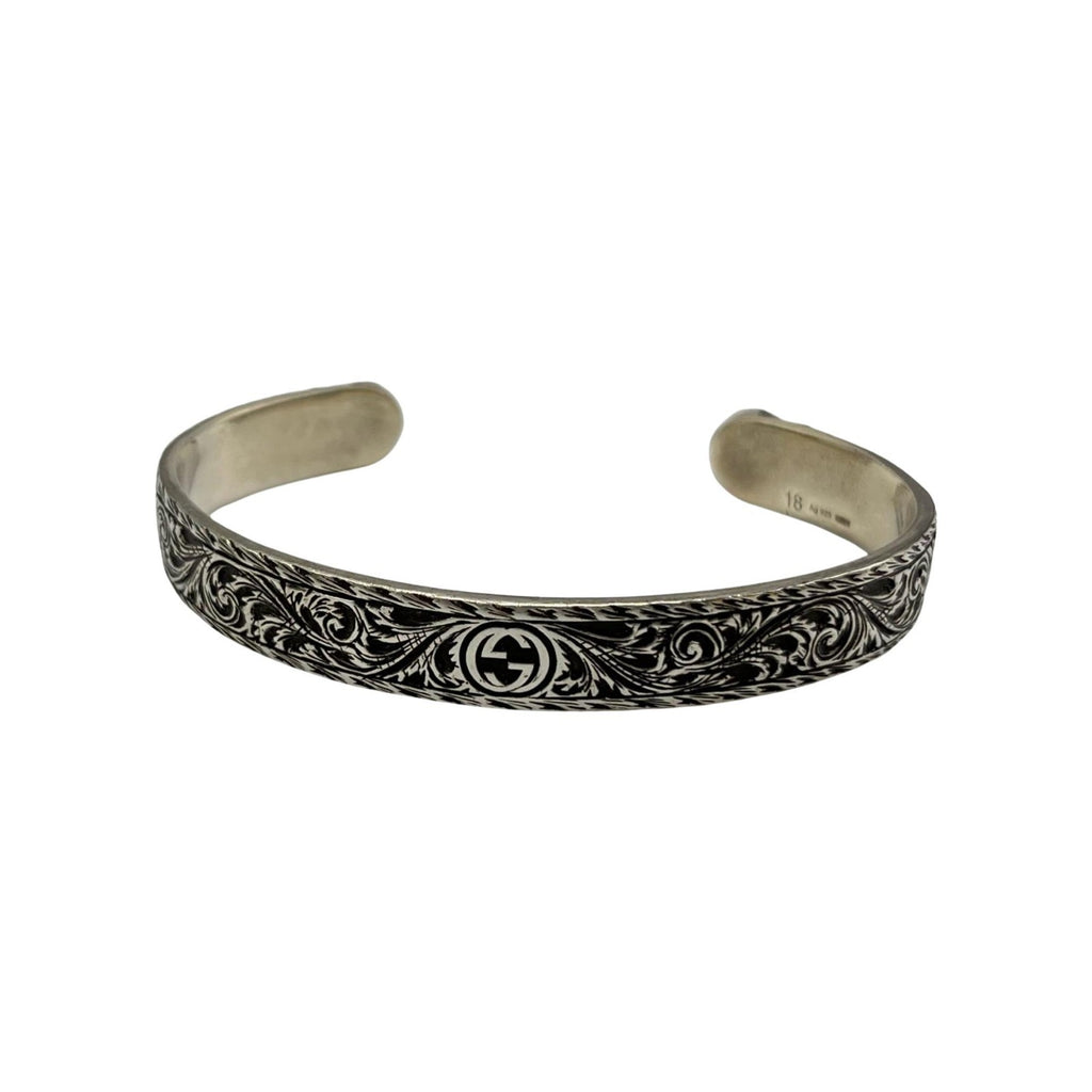 Interlocking Cat Head Tiger Head Bracelet Sterling Silver