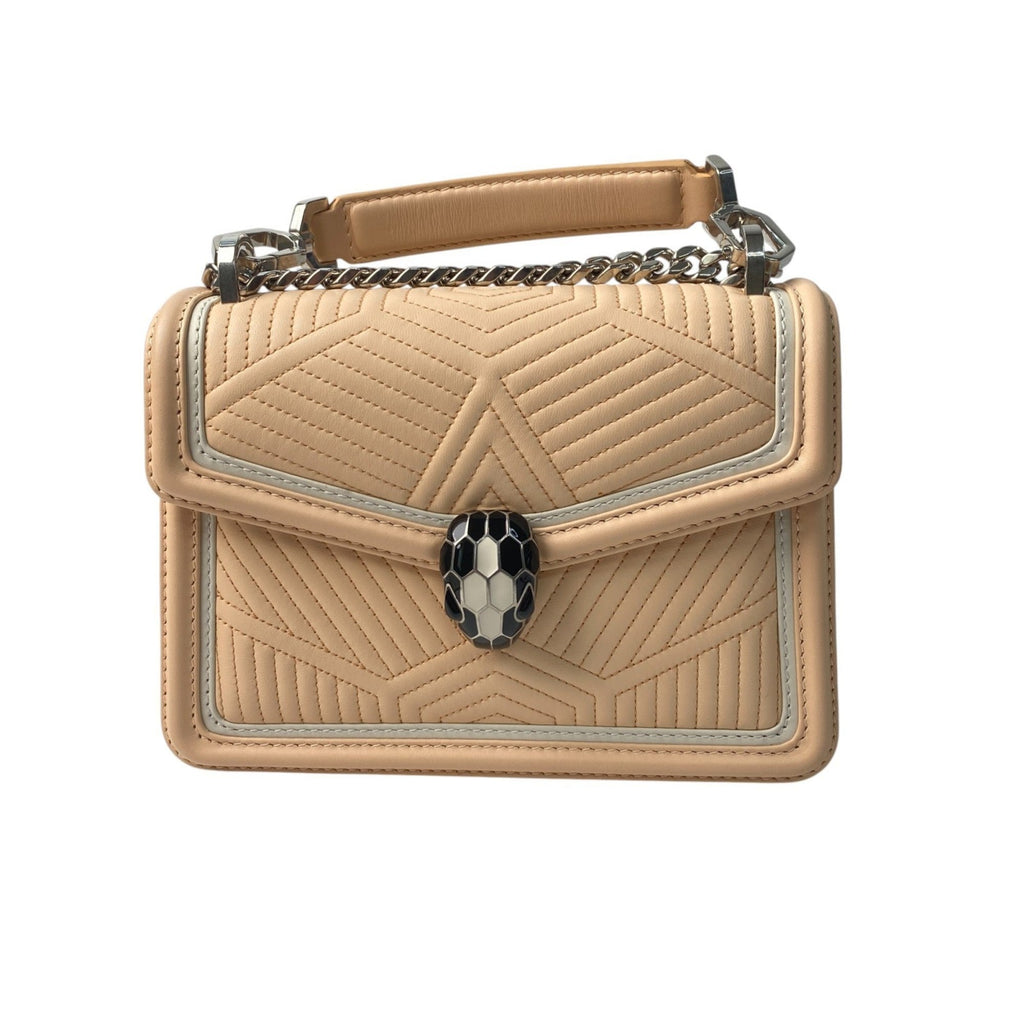 Serpenti Forever Shoulder Bag Quilted Leather Small