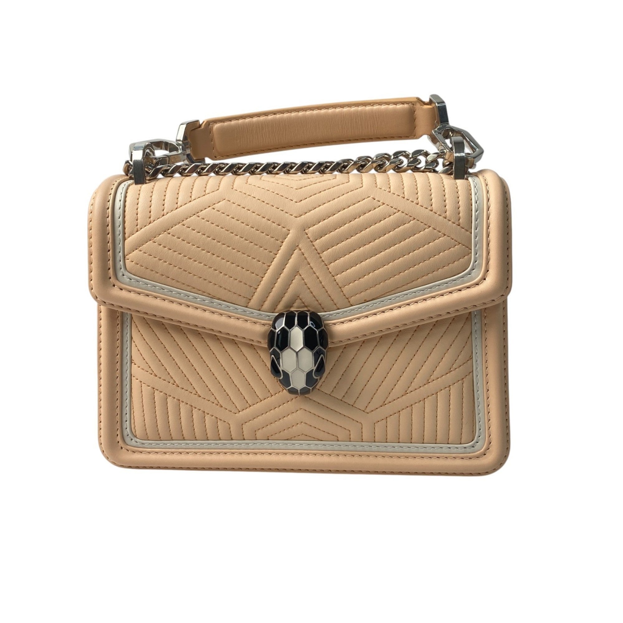 Serpenti Forever Shoulder Bag Quilted Leather Small