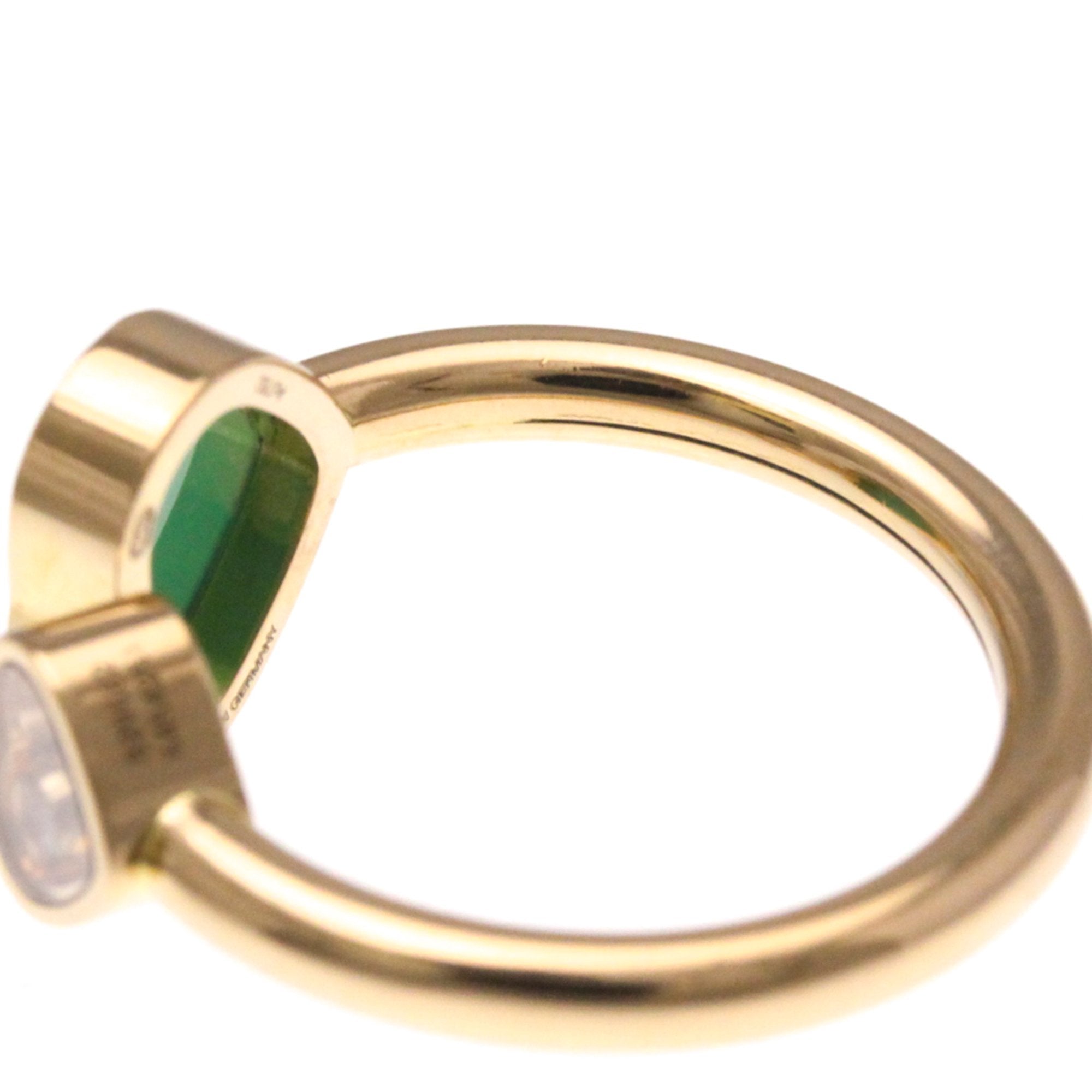 Ring 18K Rose Gold with Chalcedony and Diamond