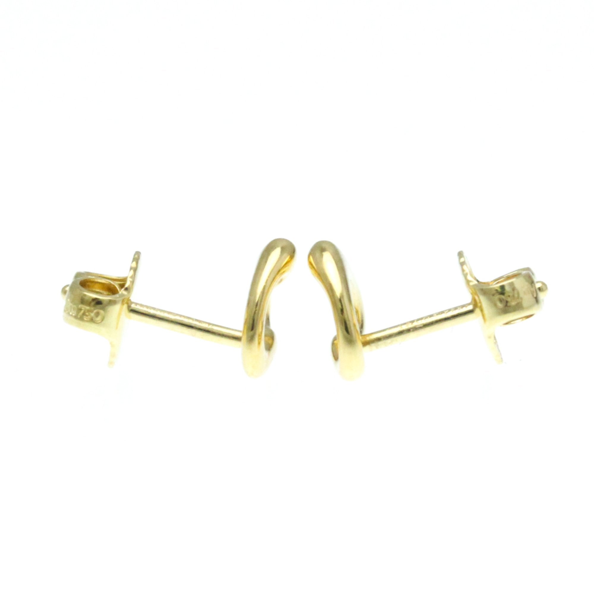 Open Heart Earrings 18K Yellow Gold 7.2mm 18K Yellow Gold