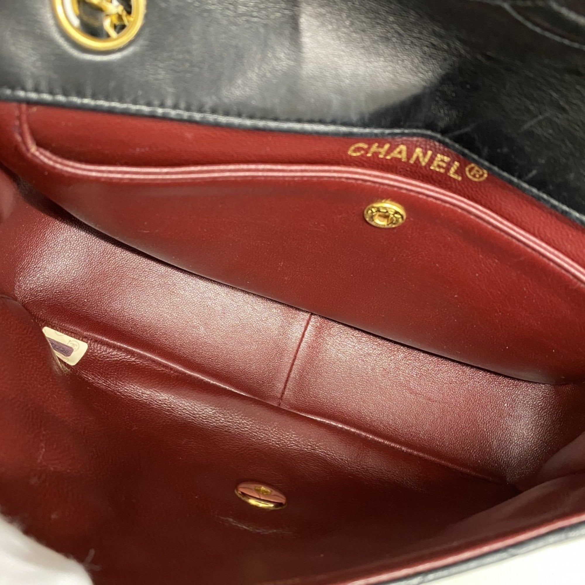 Vintage CC Chain Flap Bag Quilted Lambskin Medium