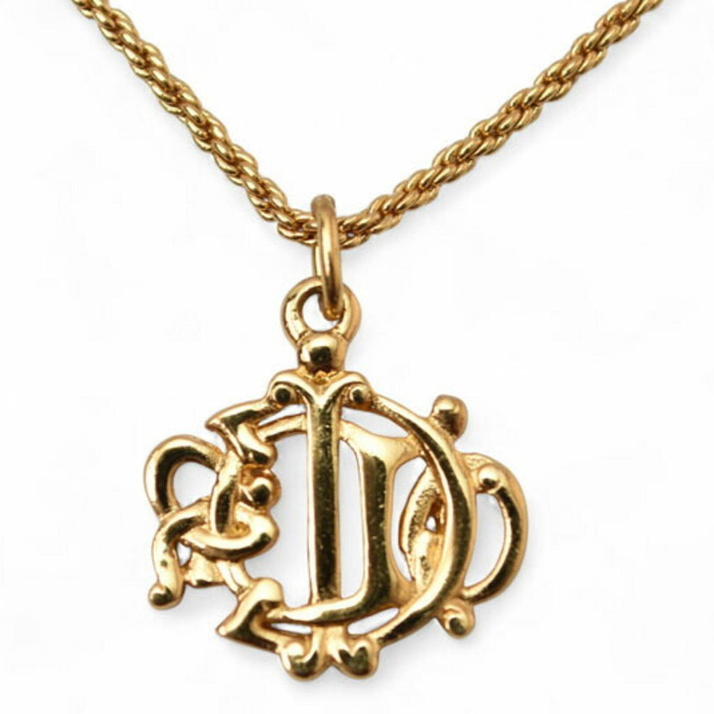 Pendant Necklace Gold Metal