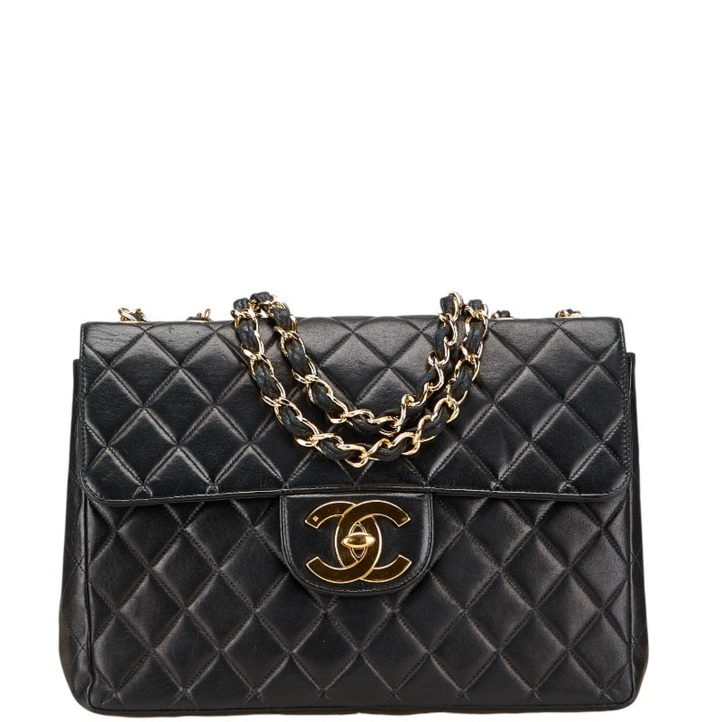Vintage Classic Single Flap Bag Quilted Lambskin Jumbo