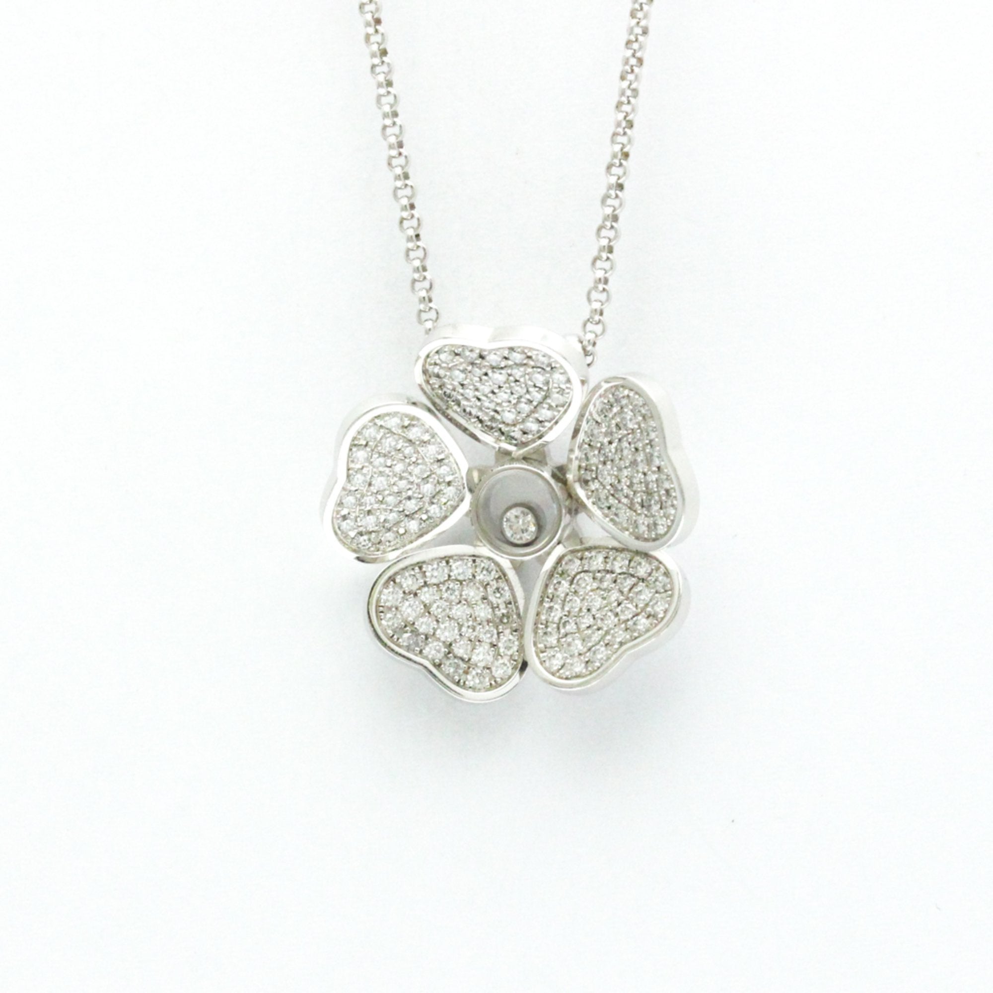 Pendant Necklace 18K White Gold with Diamond