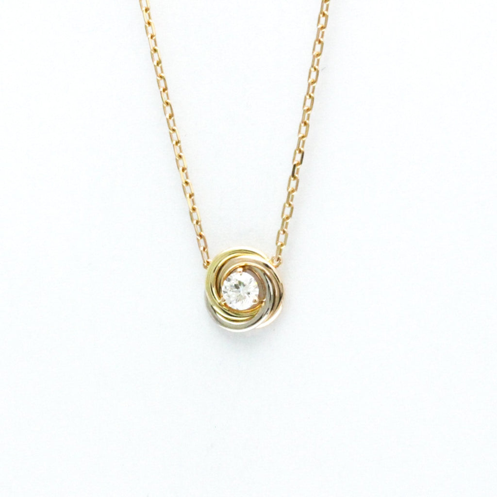 Trinity Pendant Necklace 18K Tricolor Gold