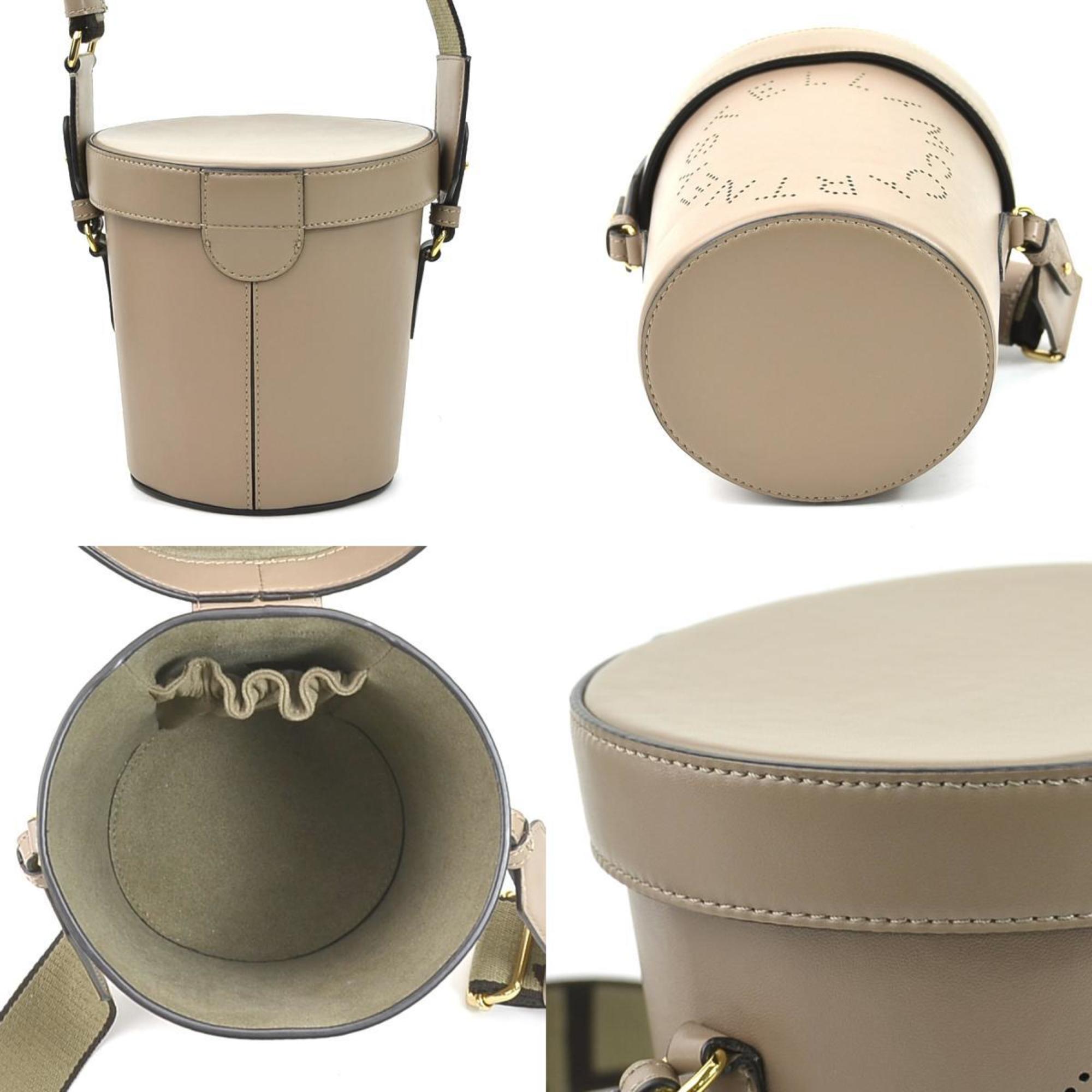 Logo Crossbody Bag Perforated Faux Leather Mini