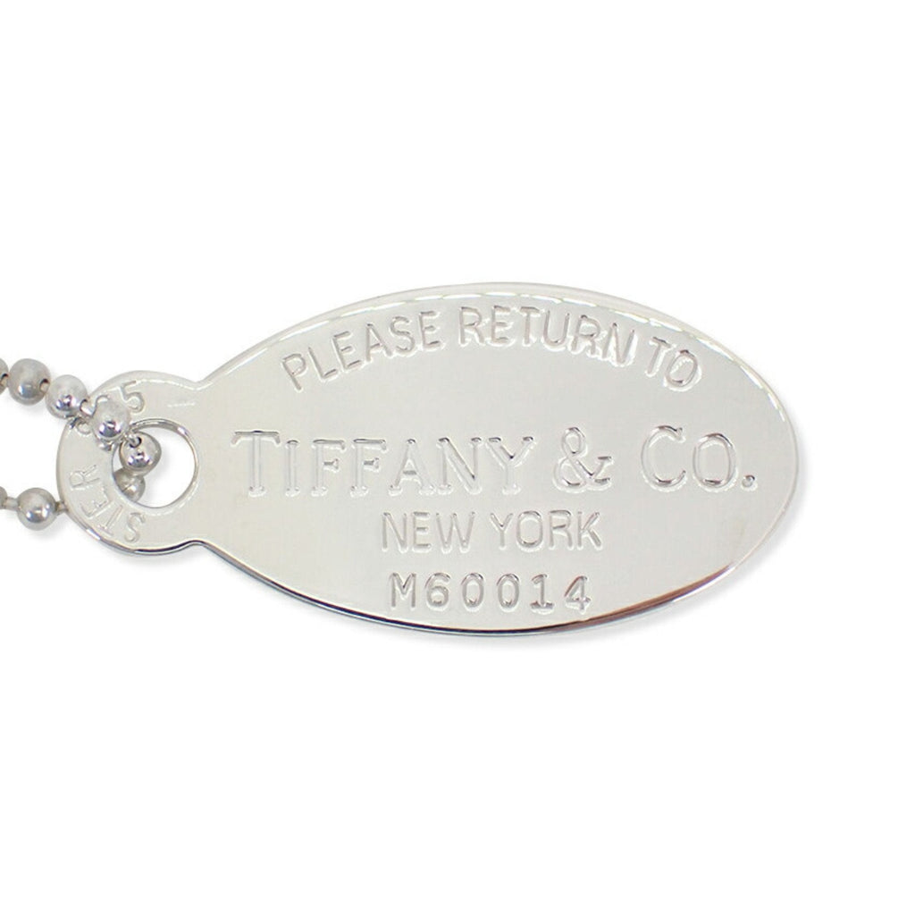 Return To Tiffany Oval Pendant Necklace Sterling Silver