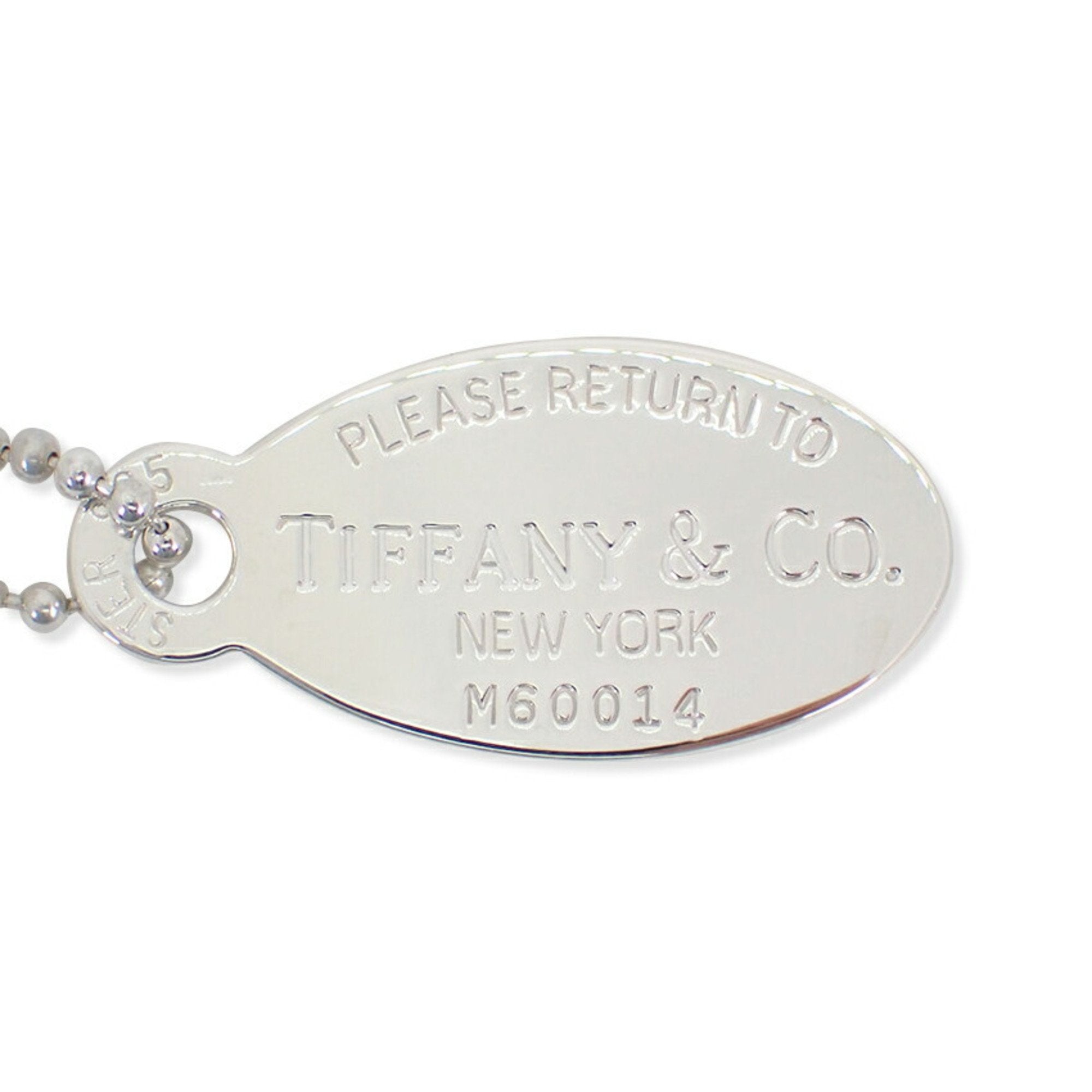 Return To Tiffany Oval Pendant Necklace Sterling Silver