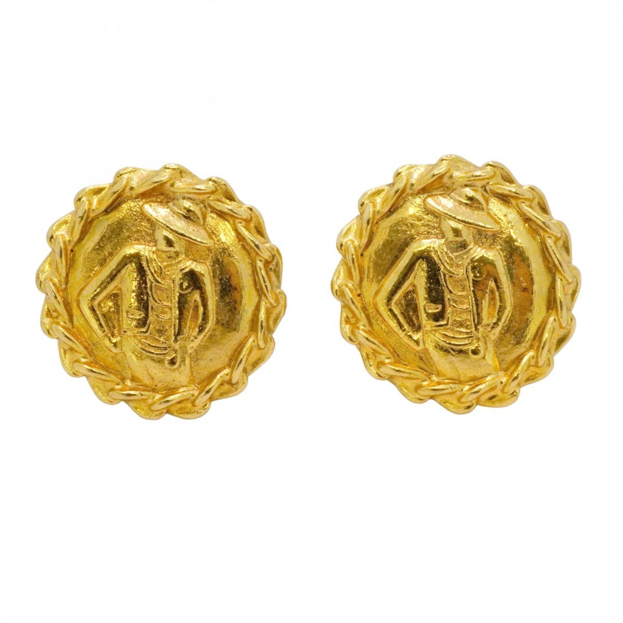 Clip-On Earrings Clip-On Gold-Tone Metal