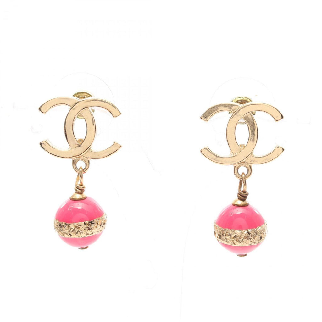 CC Logo Earrings Metal Gold-Tone Metal
