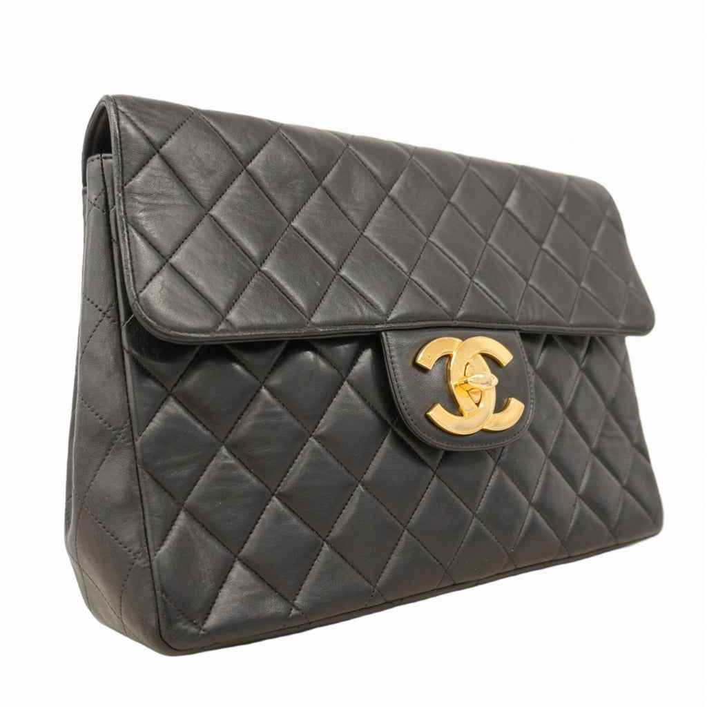 Vintage Classic Single Flap Bag Quilted Lambskin Jumbo