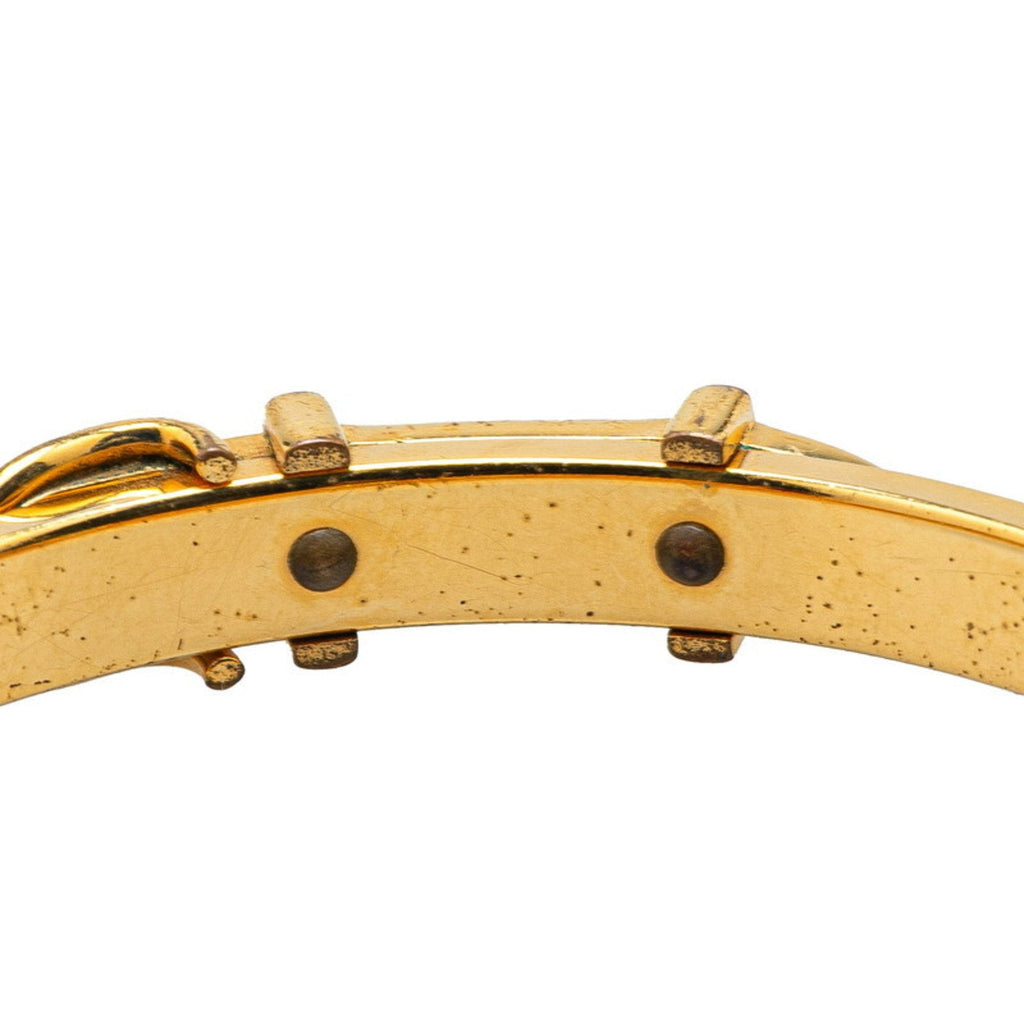 Belt Motif Bracelet Gold Red