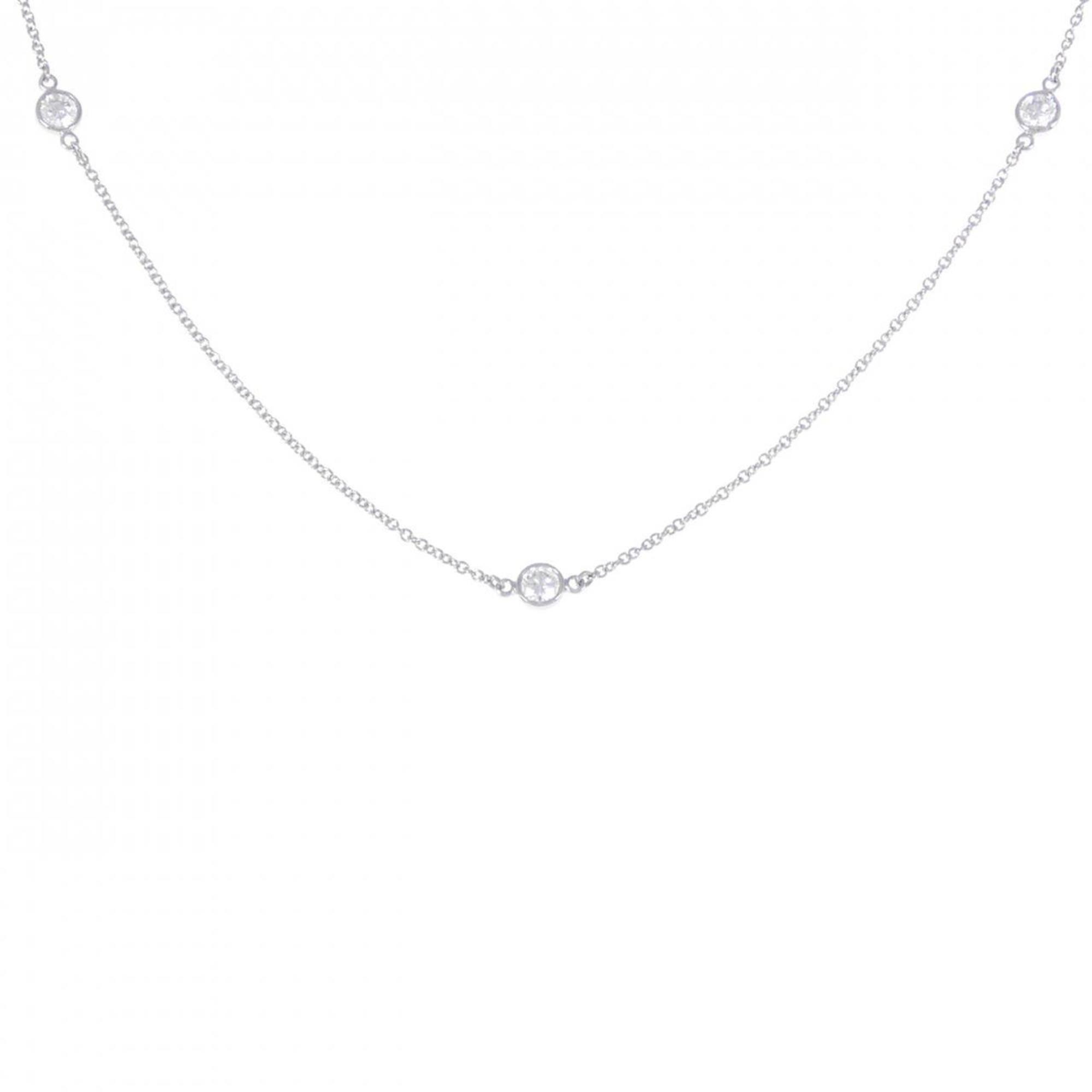 Elsa Peretti Diamonds By The Yard Pendant Necklace Platinum and Diamond