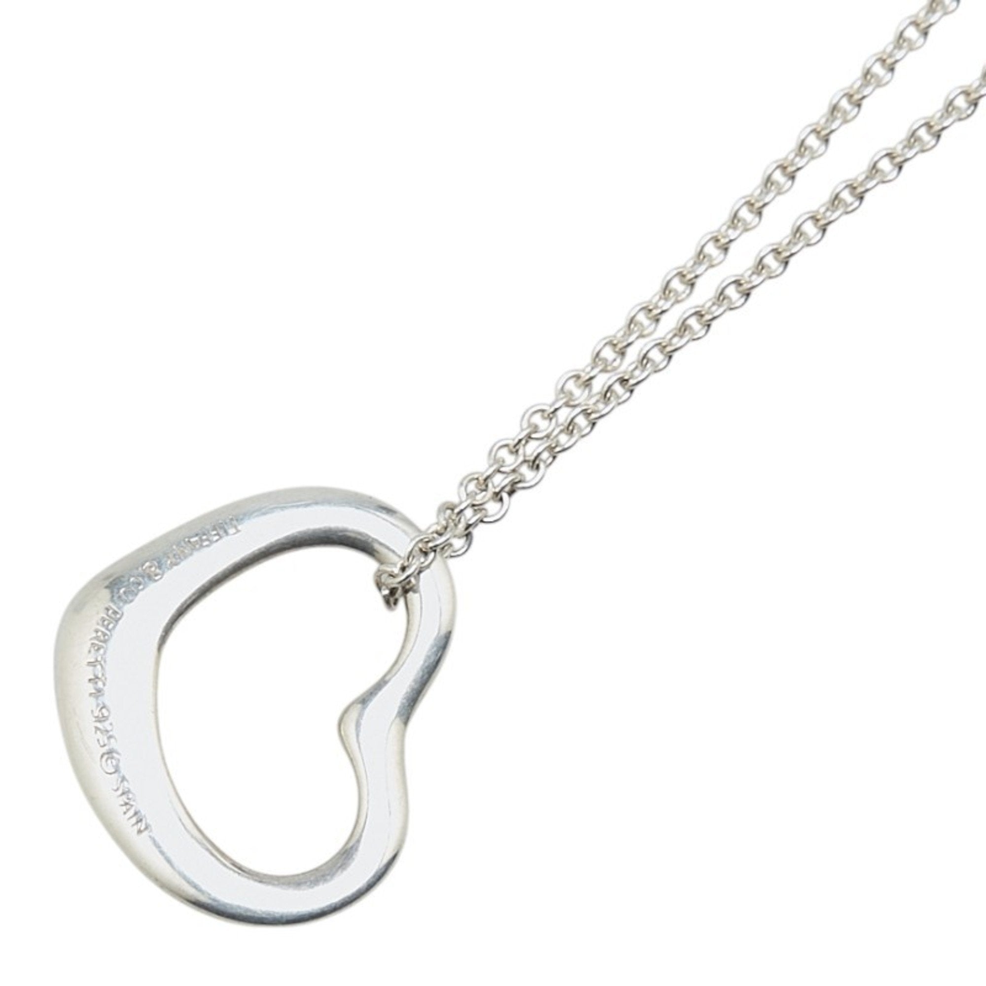 Heart Pendant Necklace Sterling Silver