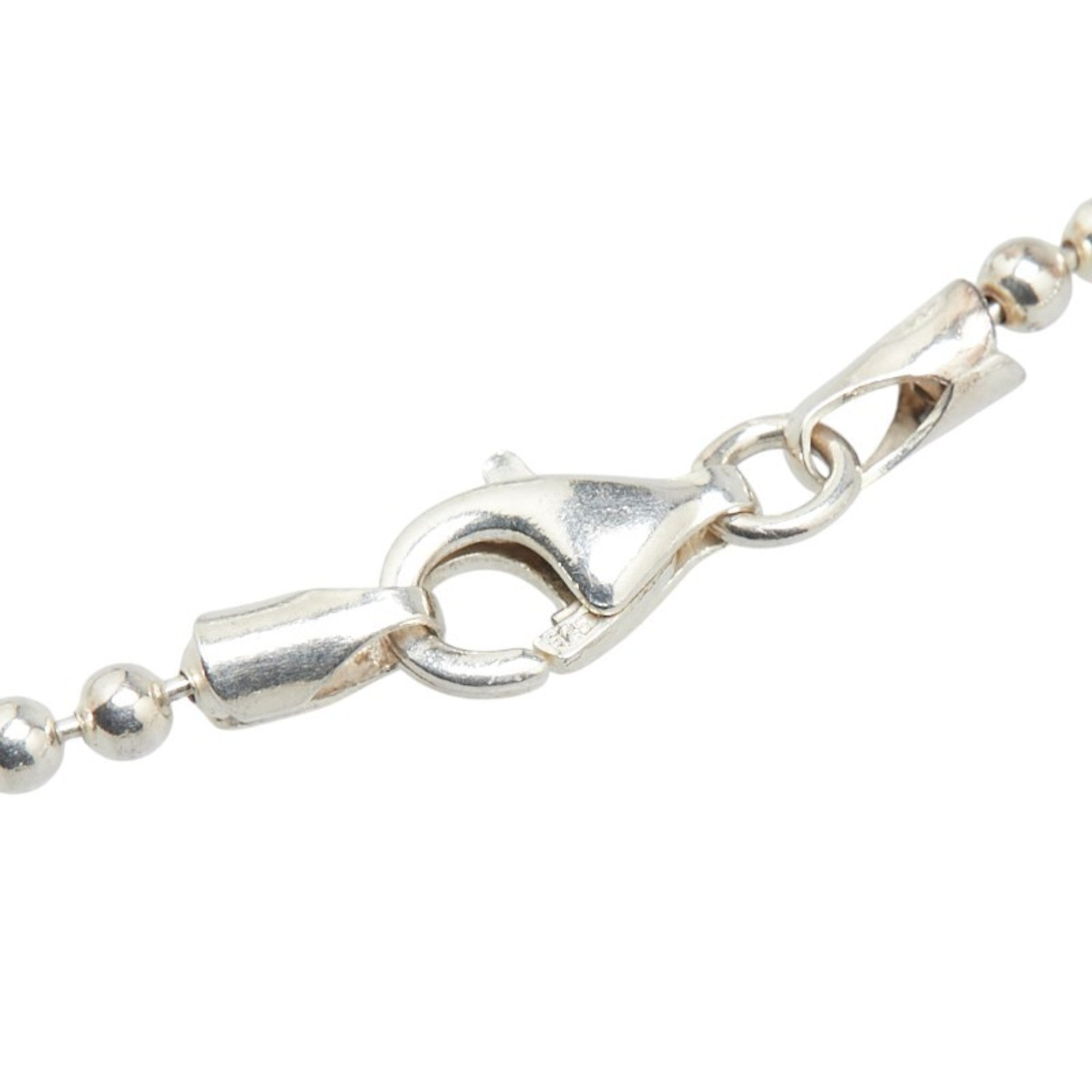 Ball Chain Plate Bracelet Sterling Silver