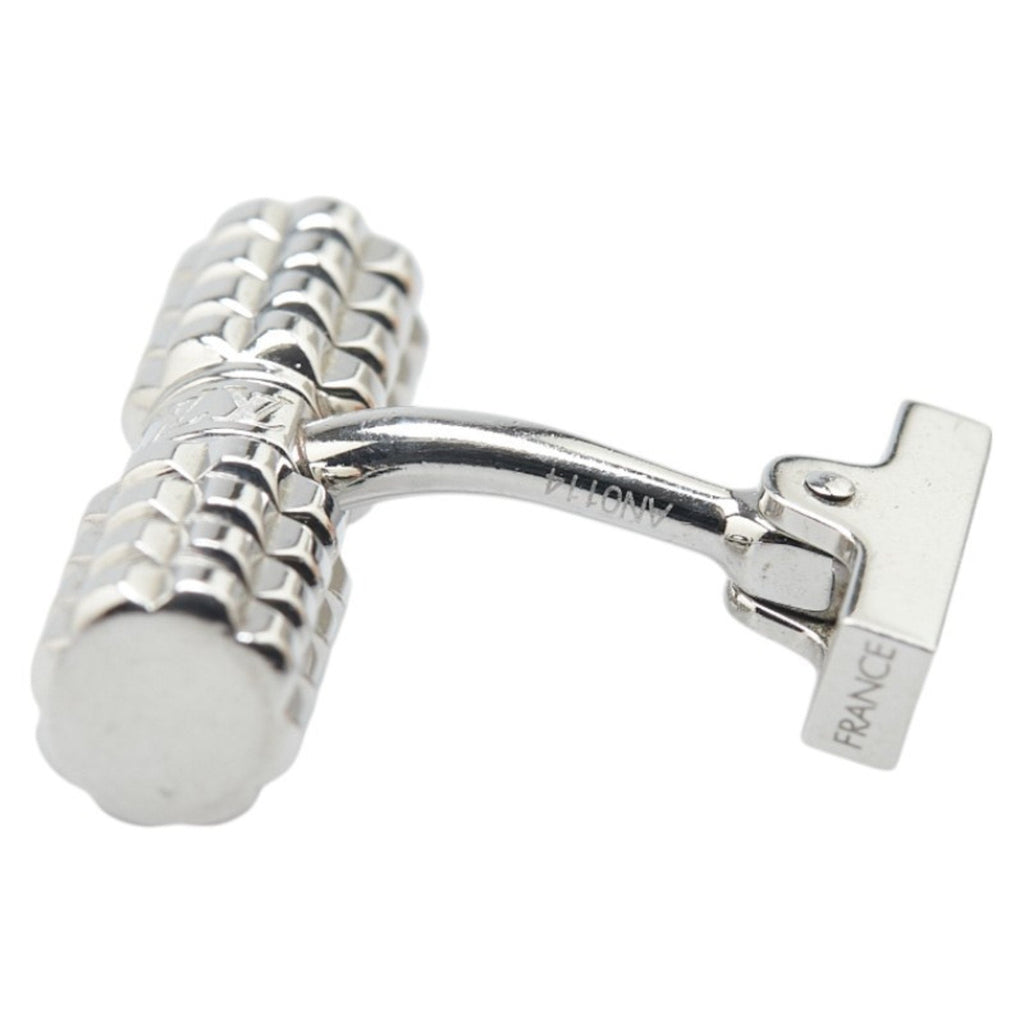 Button de Manchette Cufflinks Metal Silver Bracelet