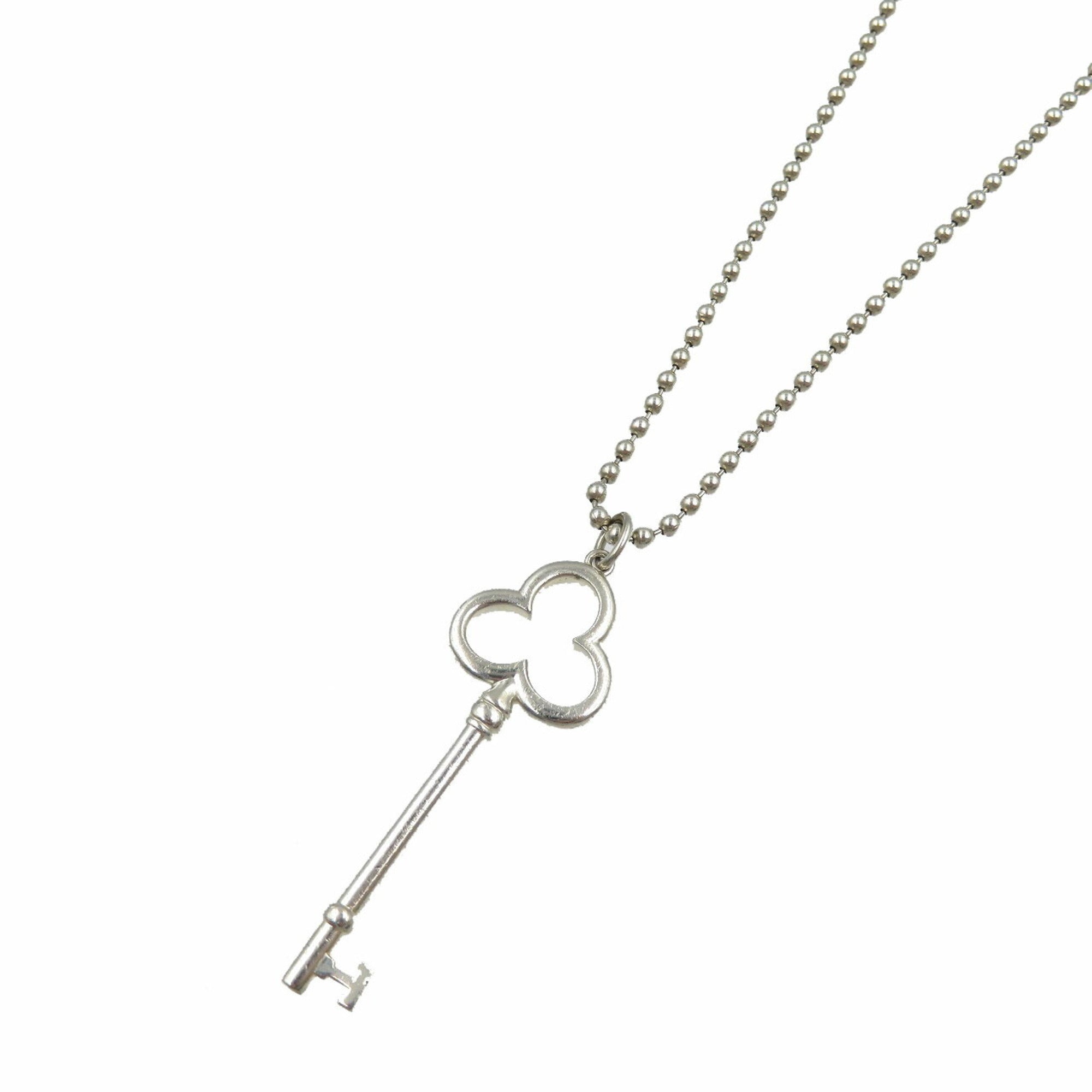 Trefoil Key Pendant Necklace Sterling Silver