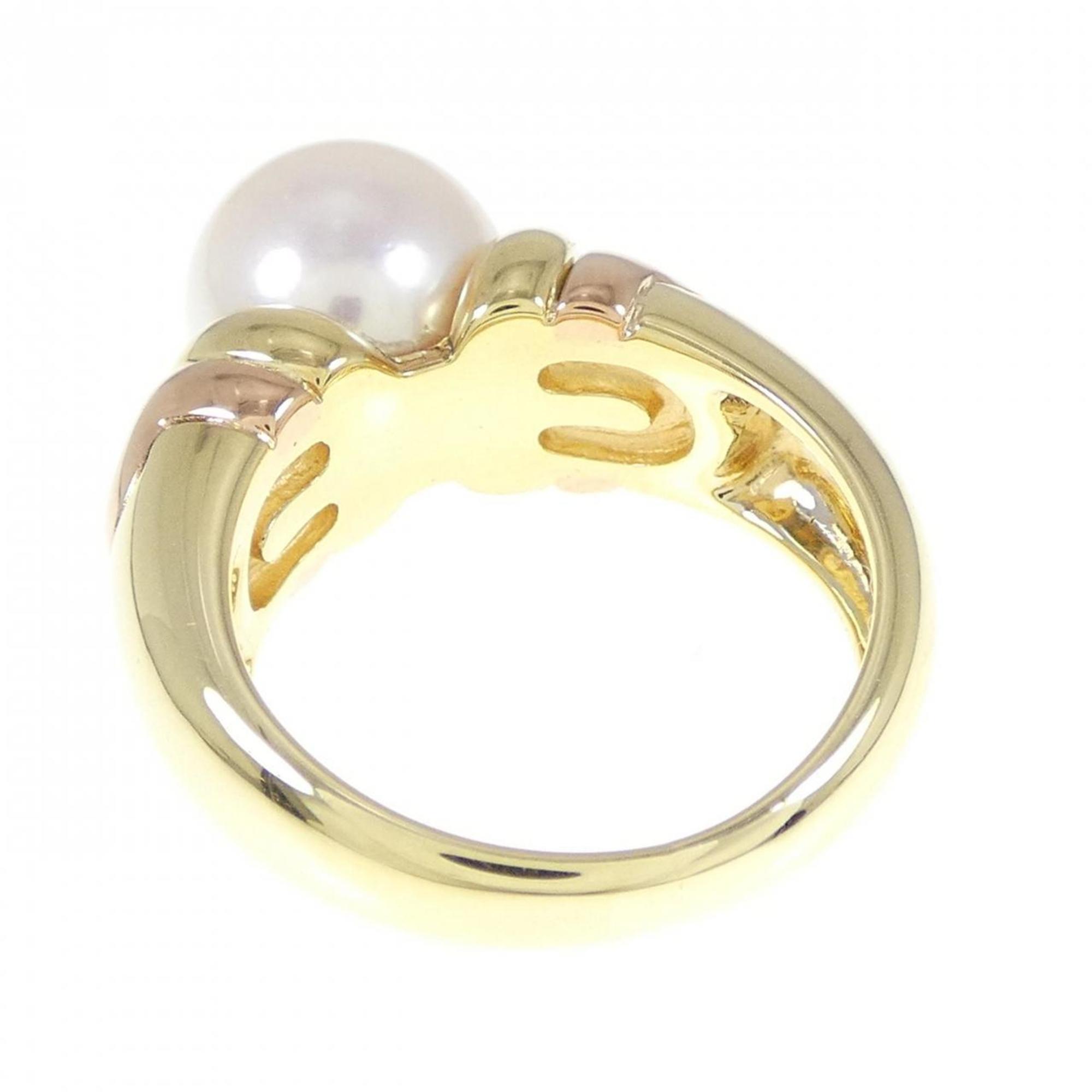 Band Ring 18K Yellow Gold with Akoya Pearl 9.2mm
