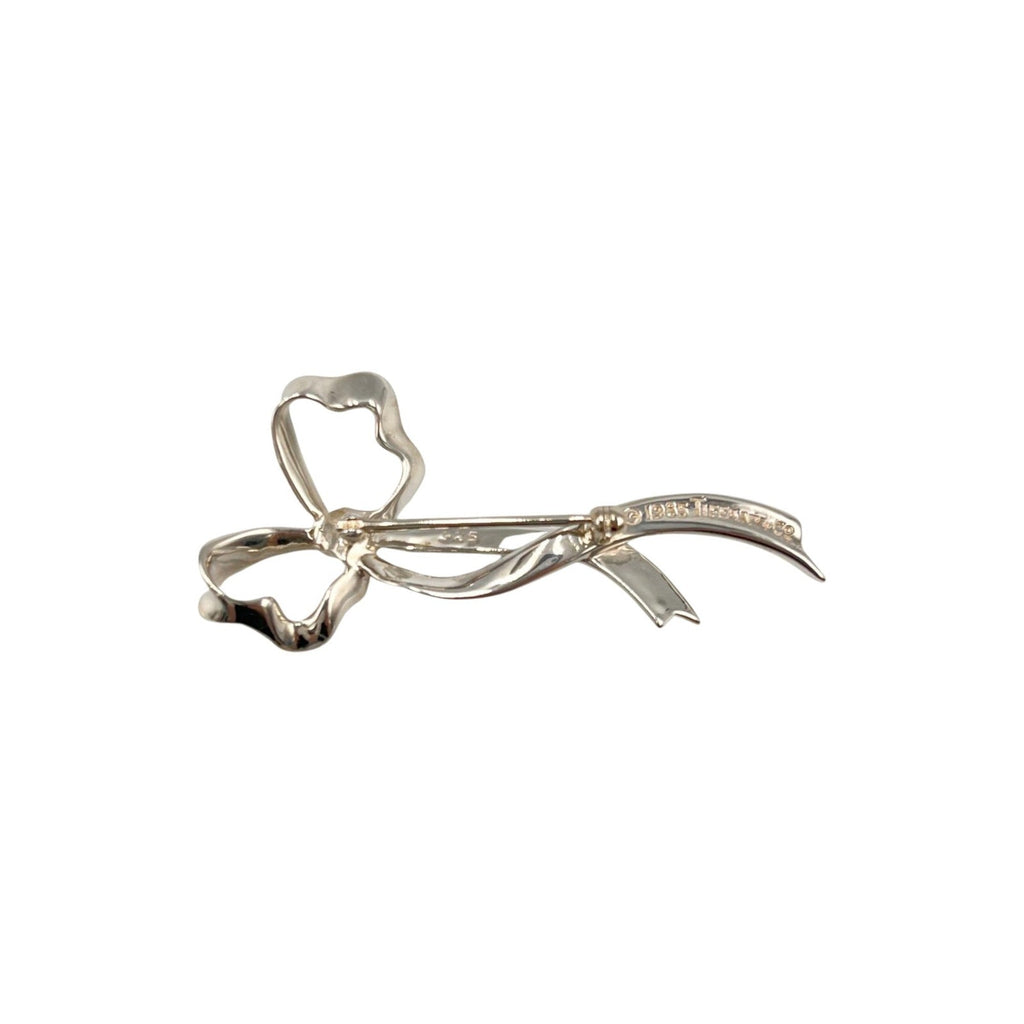Ribbon Brooch Sterling Silver