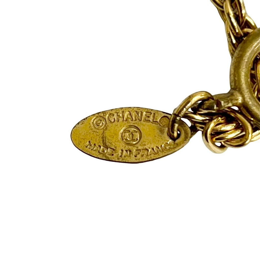 CC Logo Chain Pendant Necklace Metal