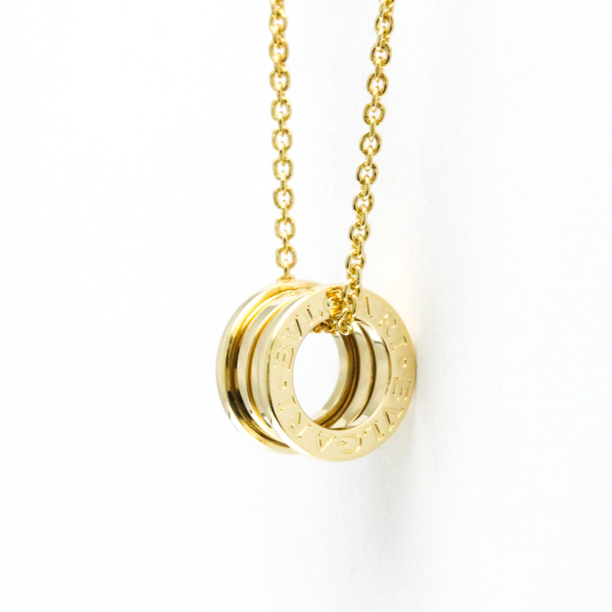 B.Zero1 Pendant Necklace 18K Yellow Gold