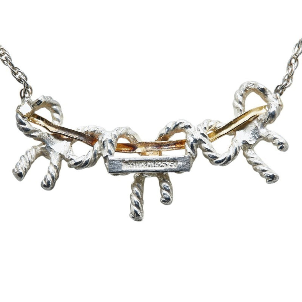 Pendant Necklace 18K Gold and Sterling Silver