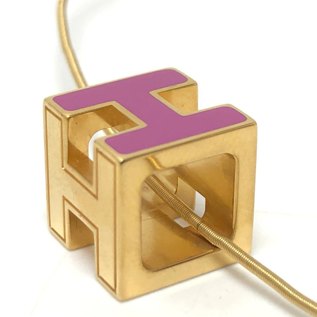 Cage D'h Pendant Necklace Lacquer Purple