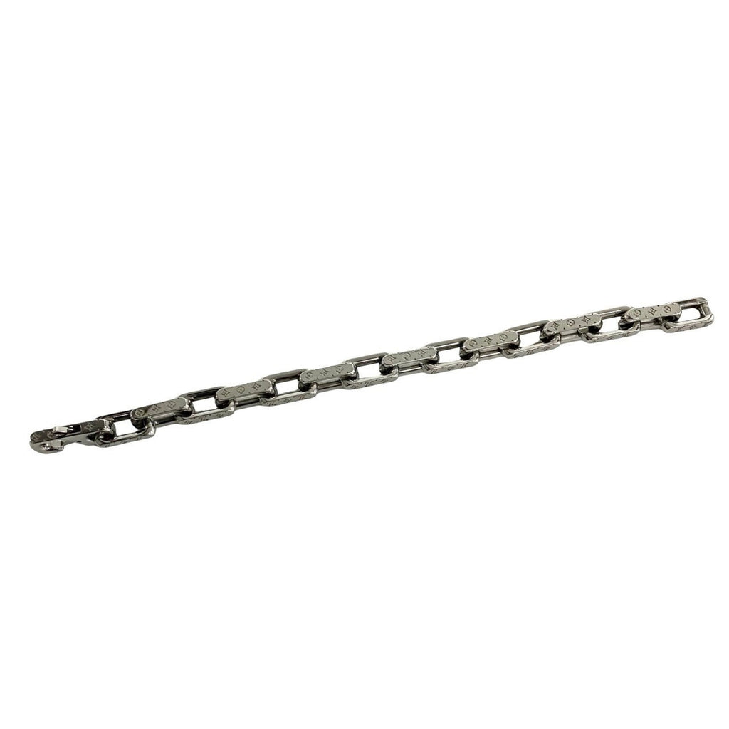 Monogram Collier Chain Bracelet Metal Silver