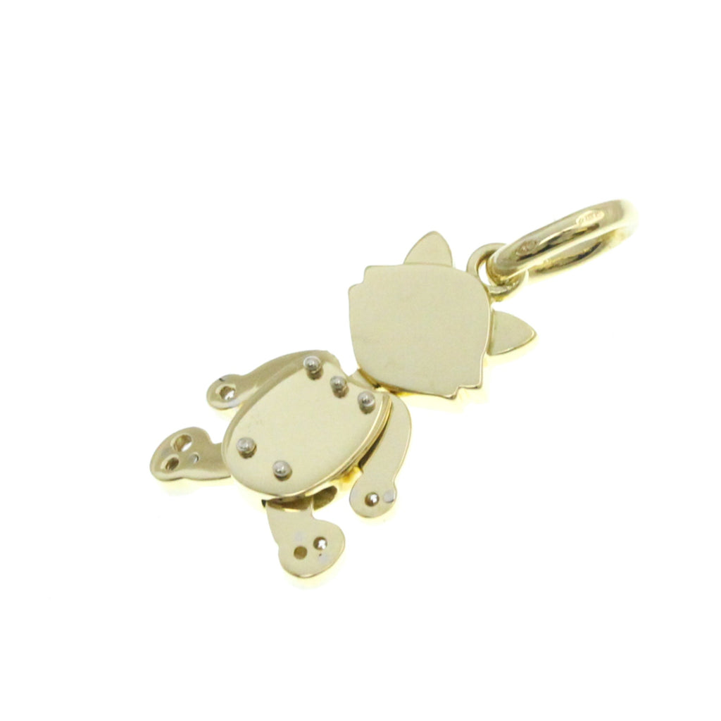 Necklace 18K Yellow Gold with Diamond Charm