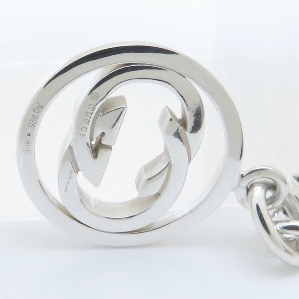 Interlocking G Pendant Necklace Sterling Silver
