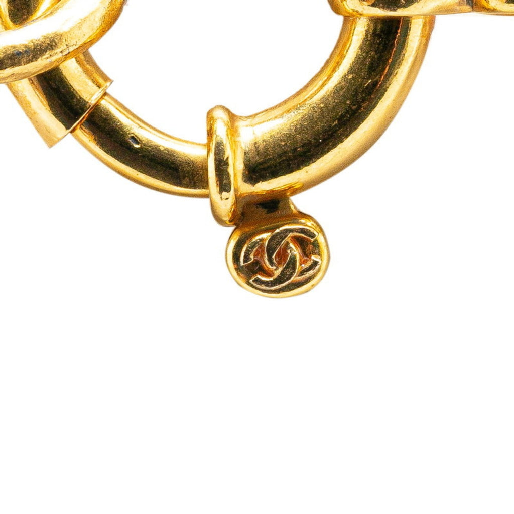 CC Logo Chain Pendant Necklace Metal