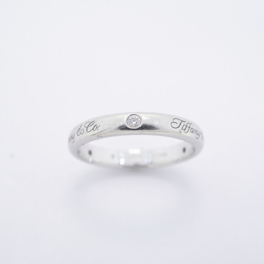 Lucida Notes Band Ring Platinum with Diamond