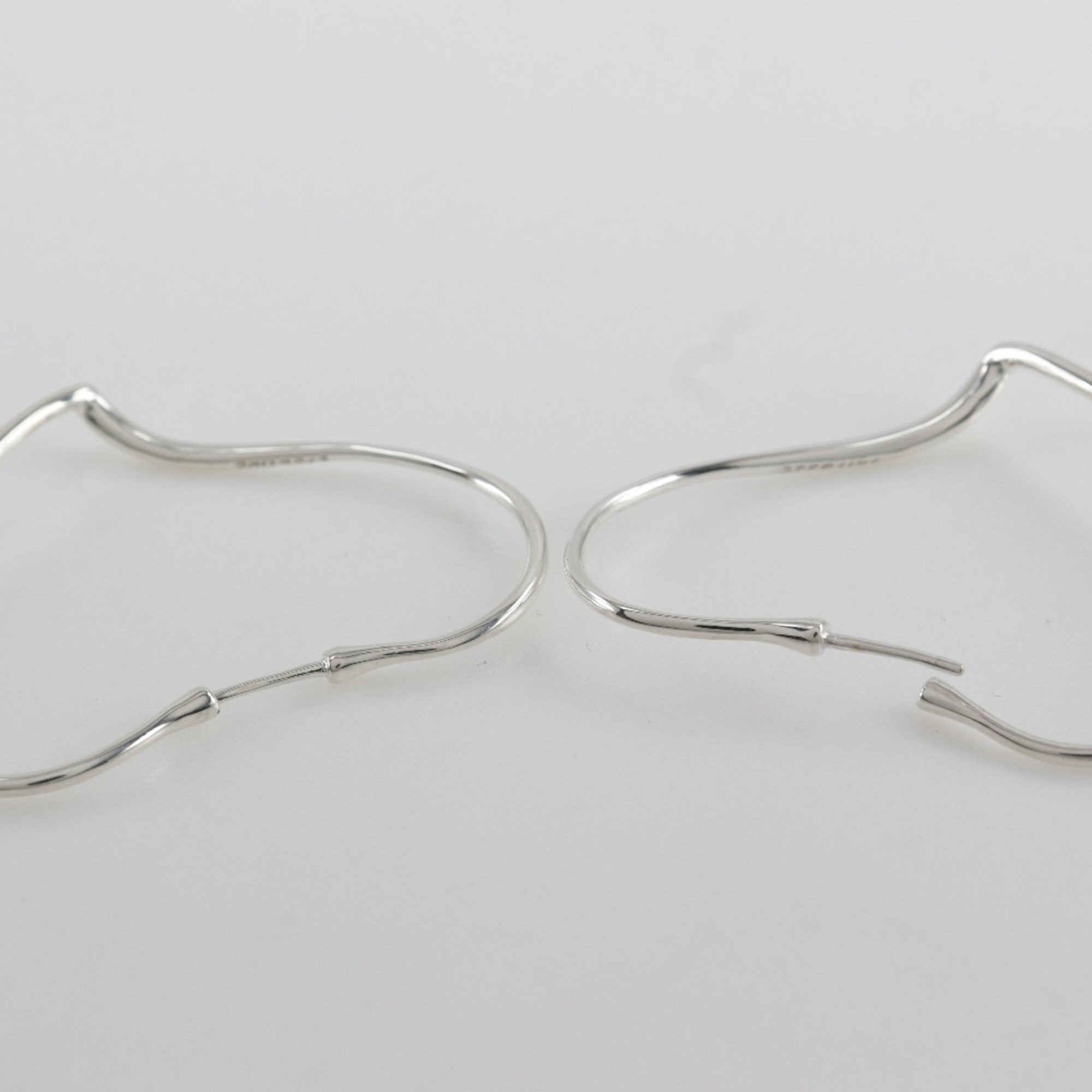 Elsa Peretti Earrings Sterling Silver 37mm Sterling Silver