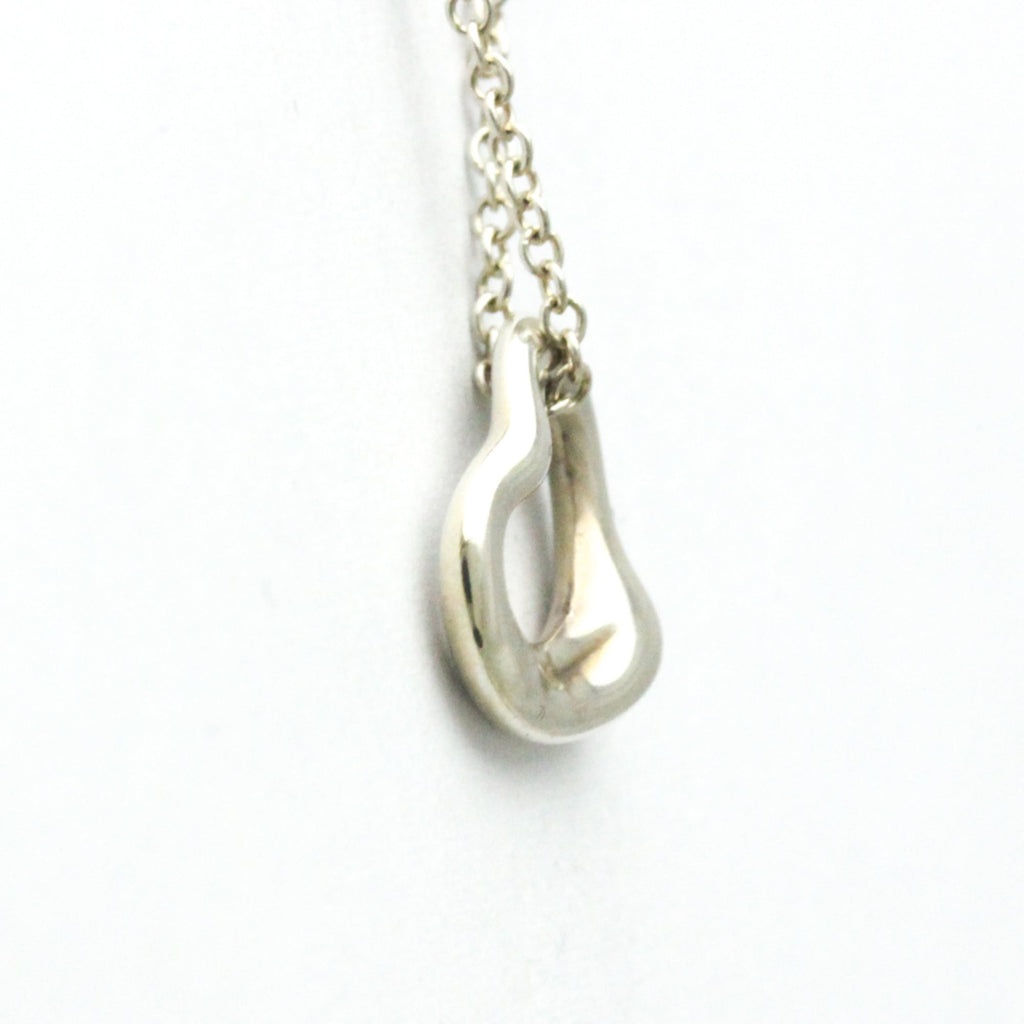 Open Heart Pendant Necklace Sterling Silver 11mm