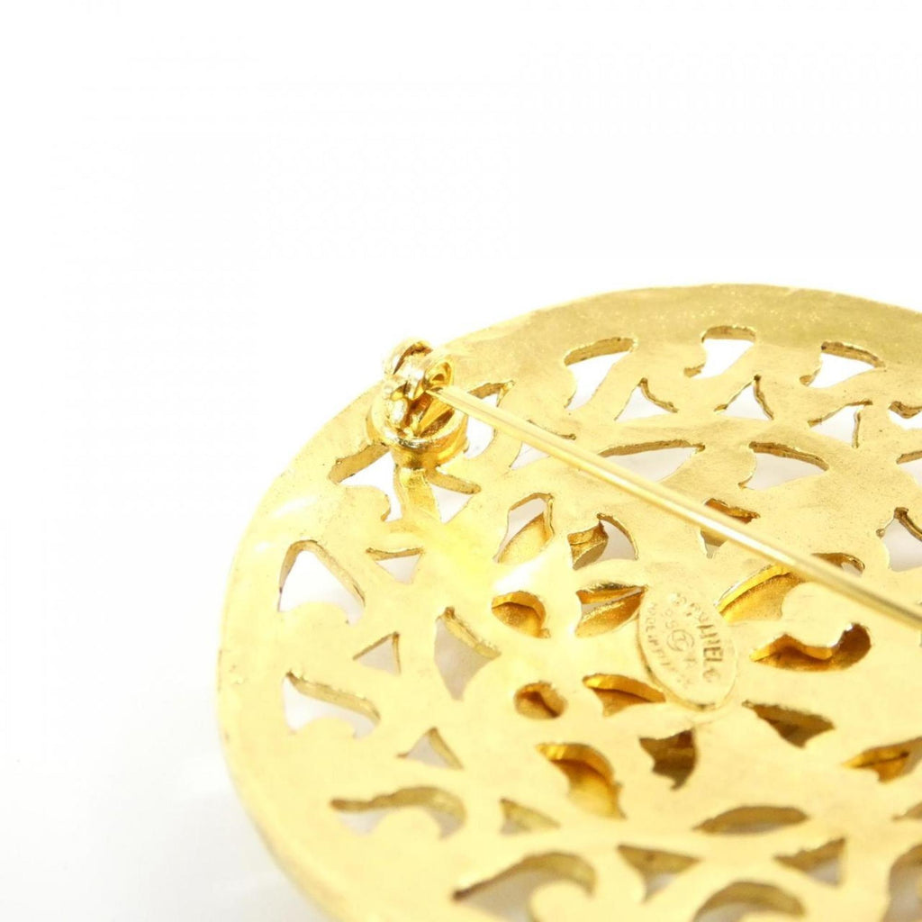 Brooch Gold-Tone Metal