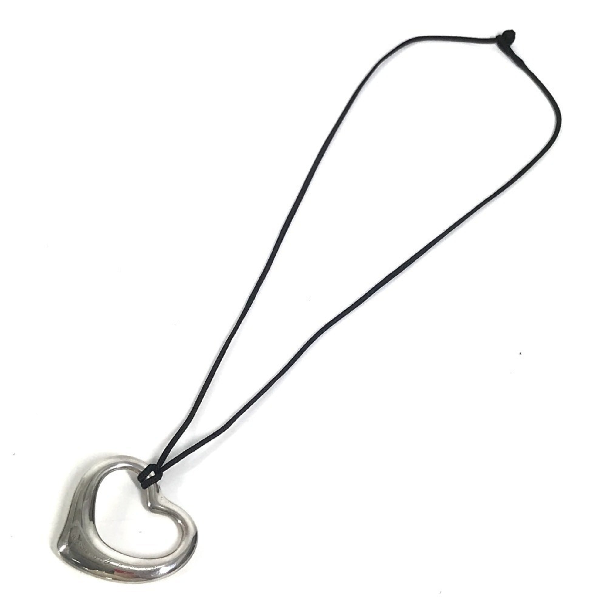 Open Heart Necklace Sterling Silver