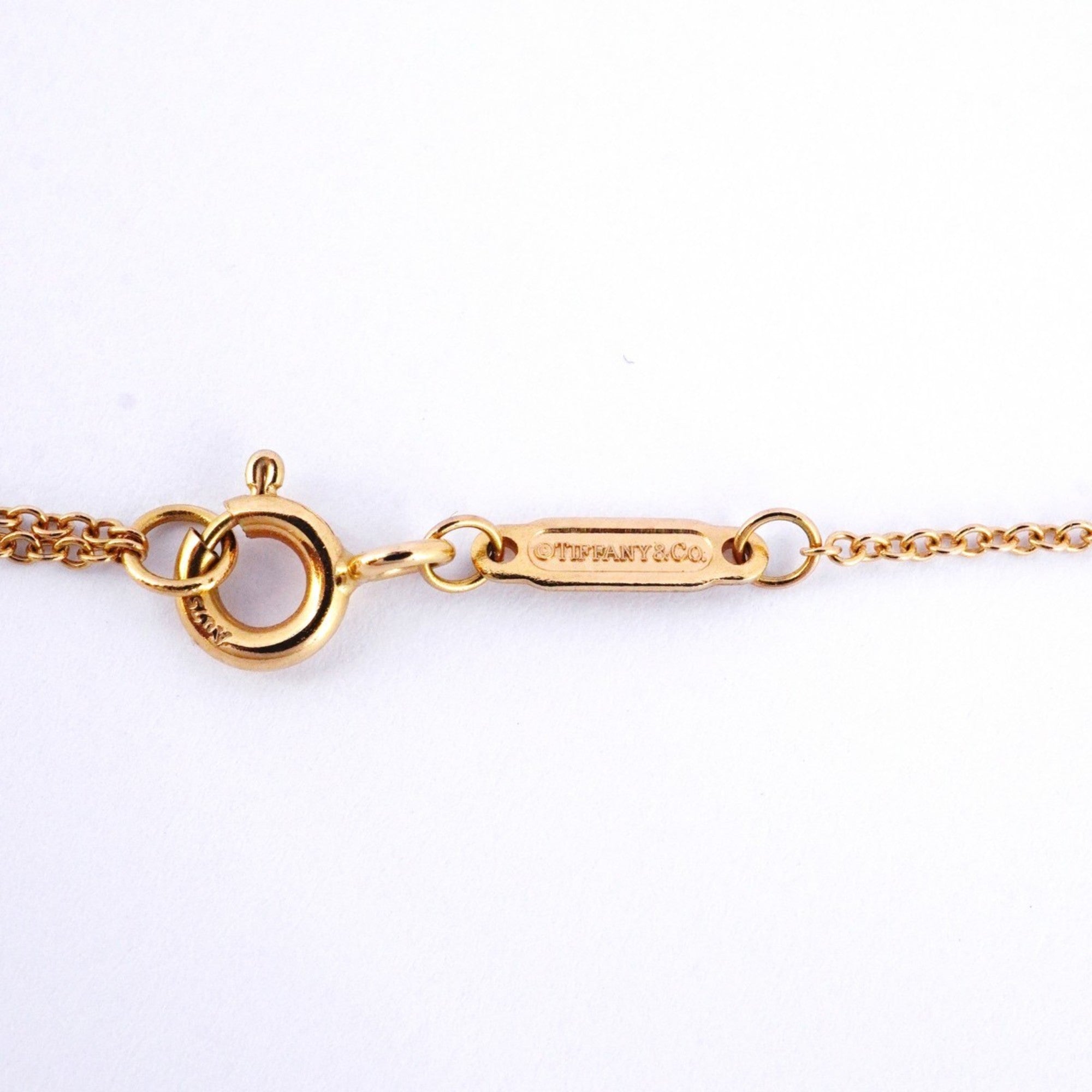 T Smile Mini Pendant Necklace 18K Rose Gold