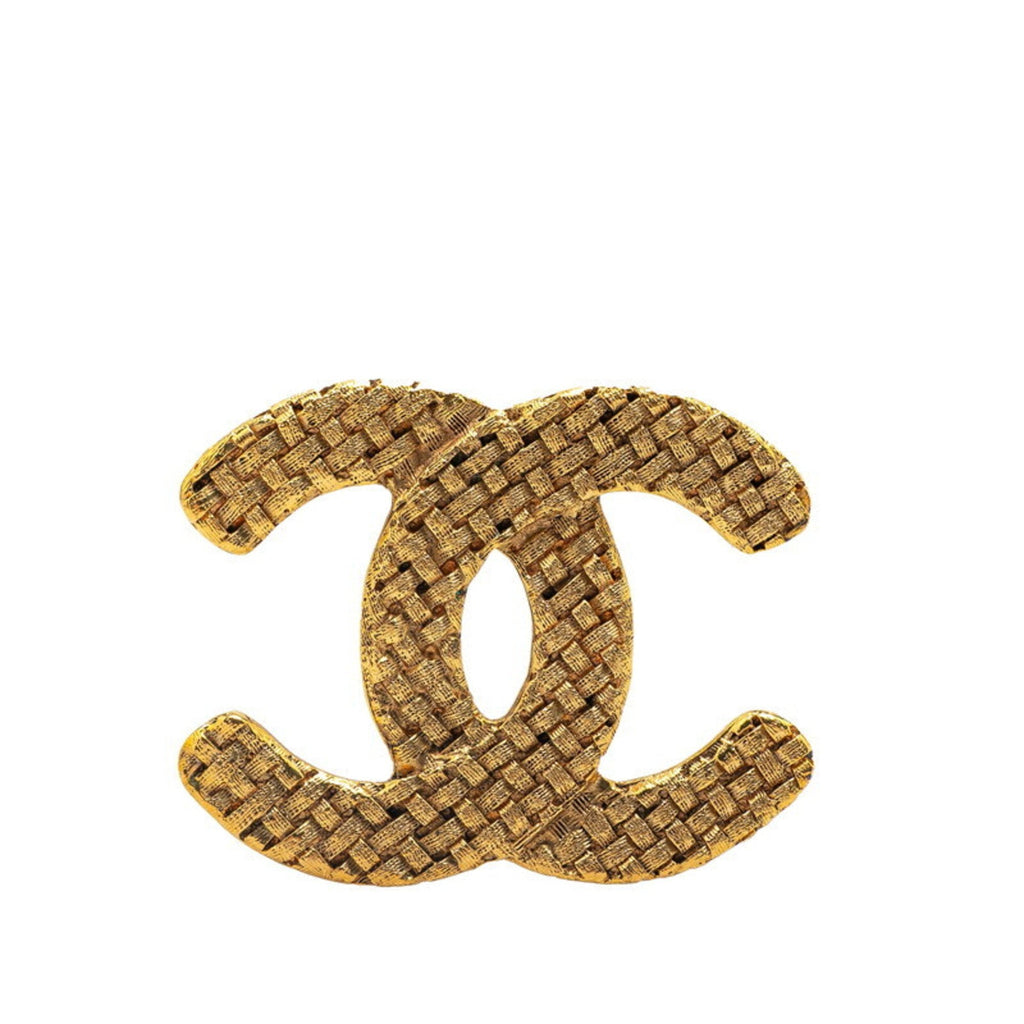 CC Logo Brooch Metal