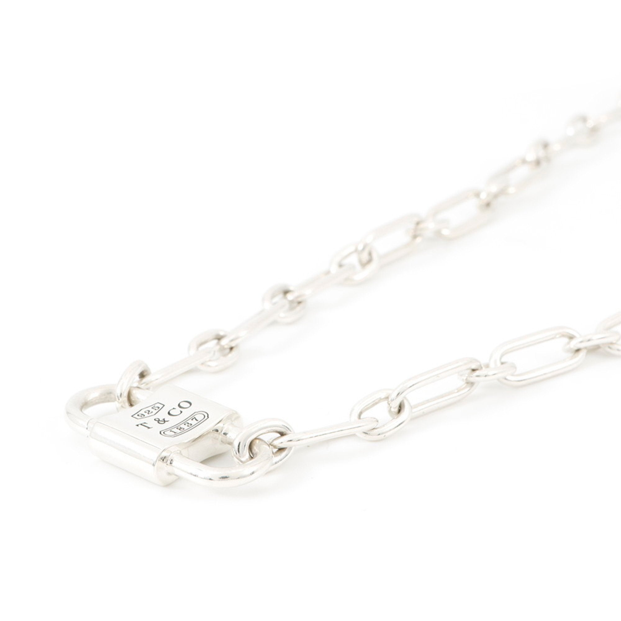 1837 Double Lock Pendant Necklace Sterling Silver Medium