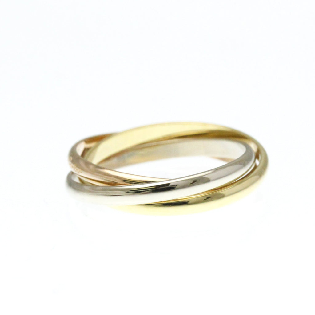 Vendome Louis Cartier Band Ring 18K Tricolor Gold