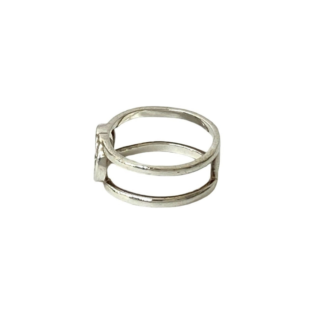 Interlocking G Ring Sterling Silver