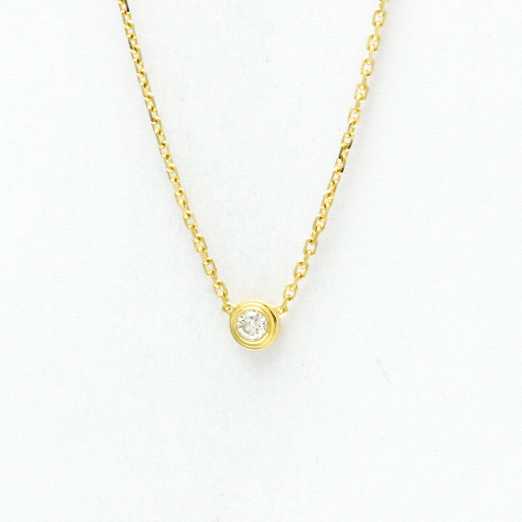 Pendant Necklace 18K Rose Gold with Diamond