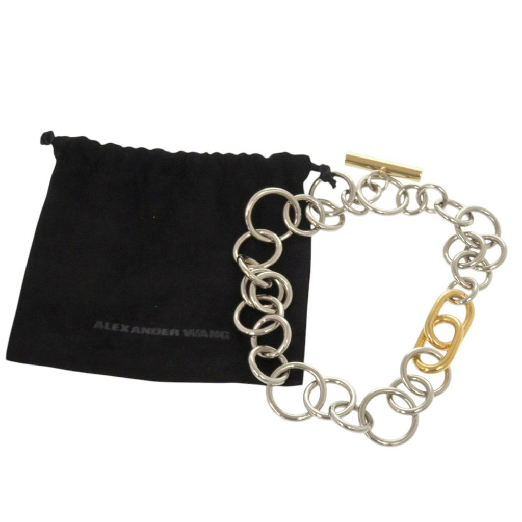 Choker Necklace Metal Silver and Gold