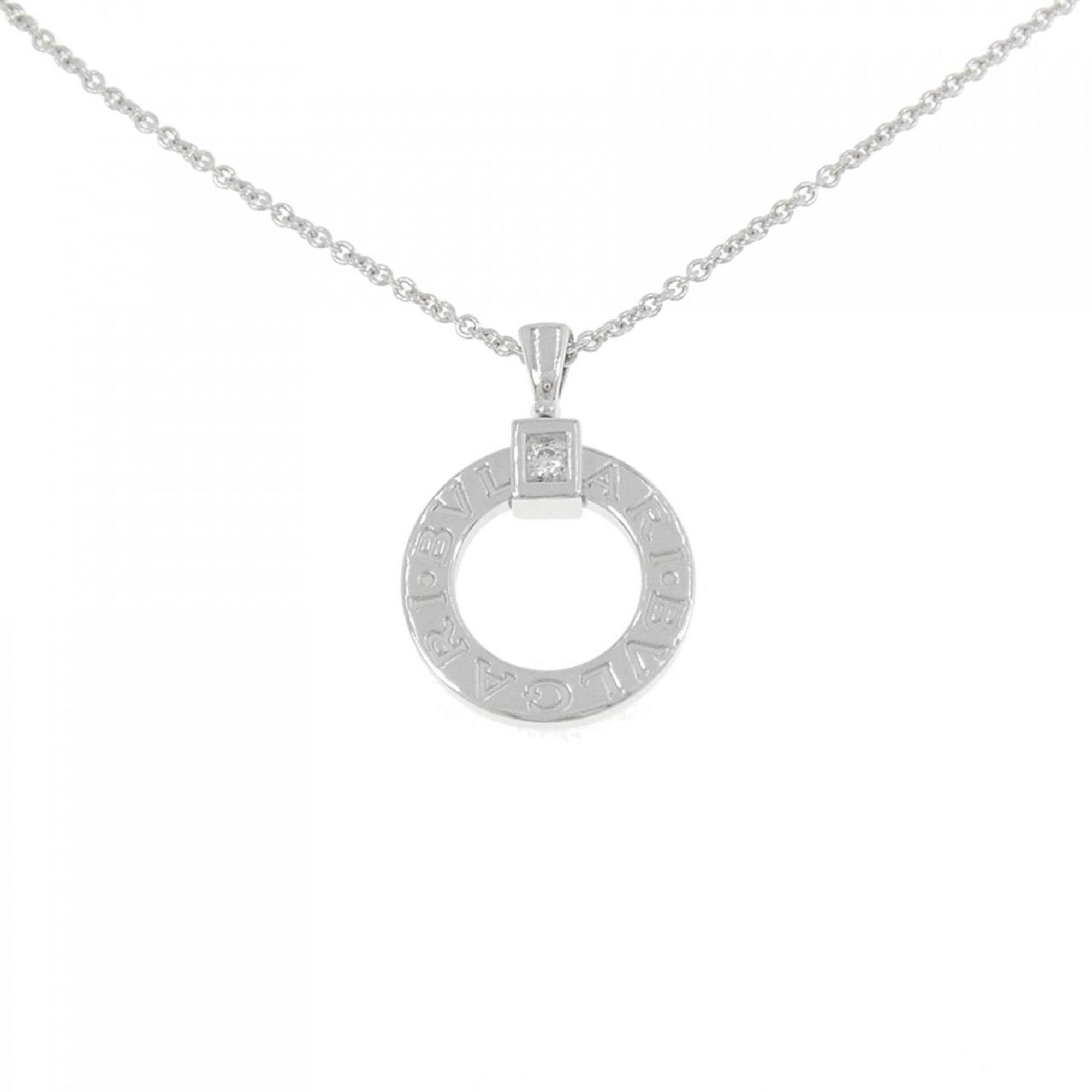 Pendant Necklace 18K White Gold with Diamond