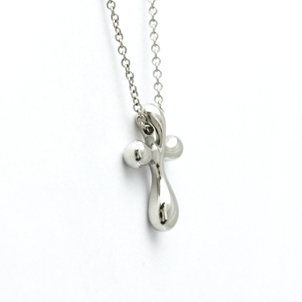 Cross Pendant Necklace Platinum