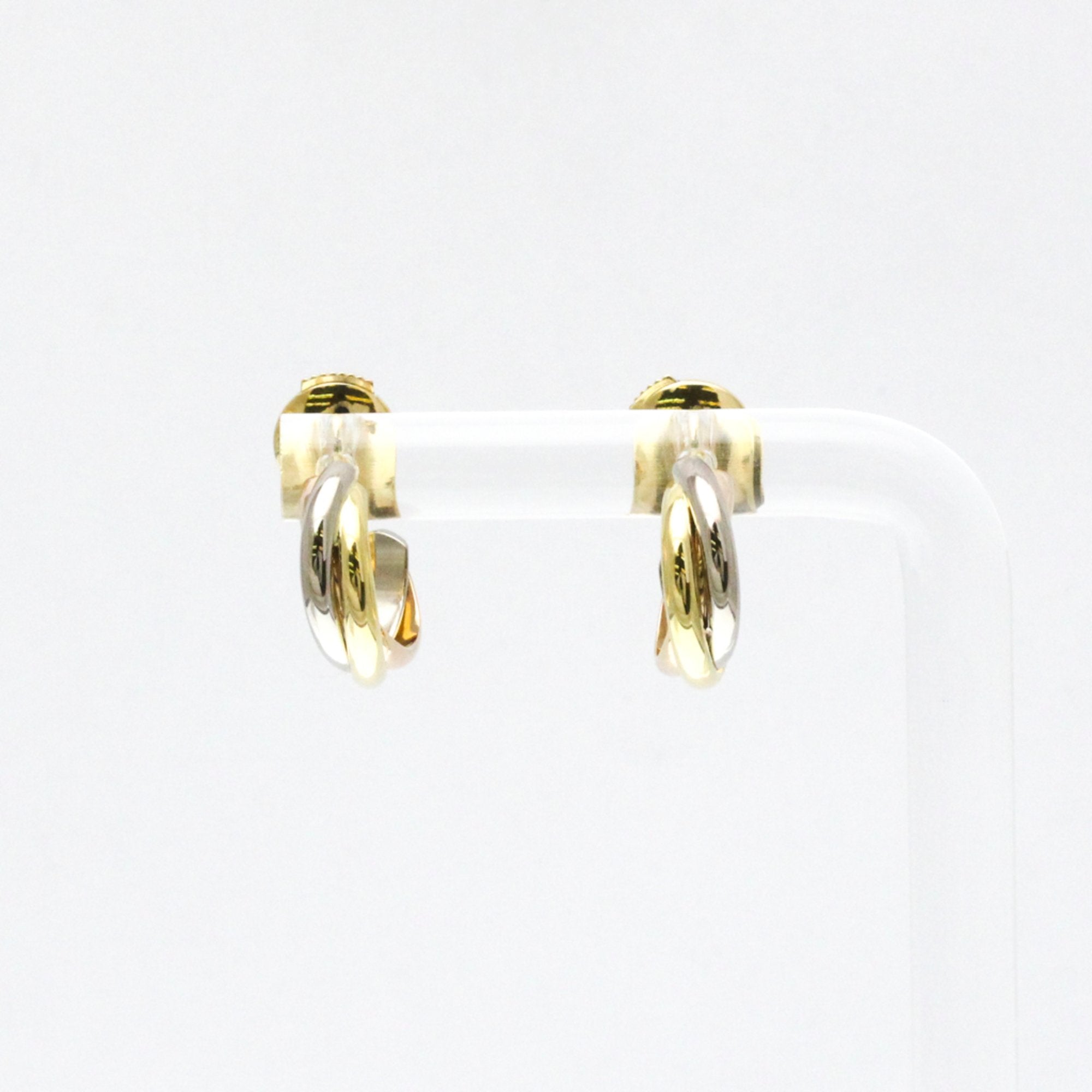 Trinity Earrings 18K Tricolor Gold