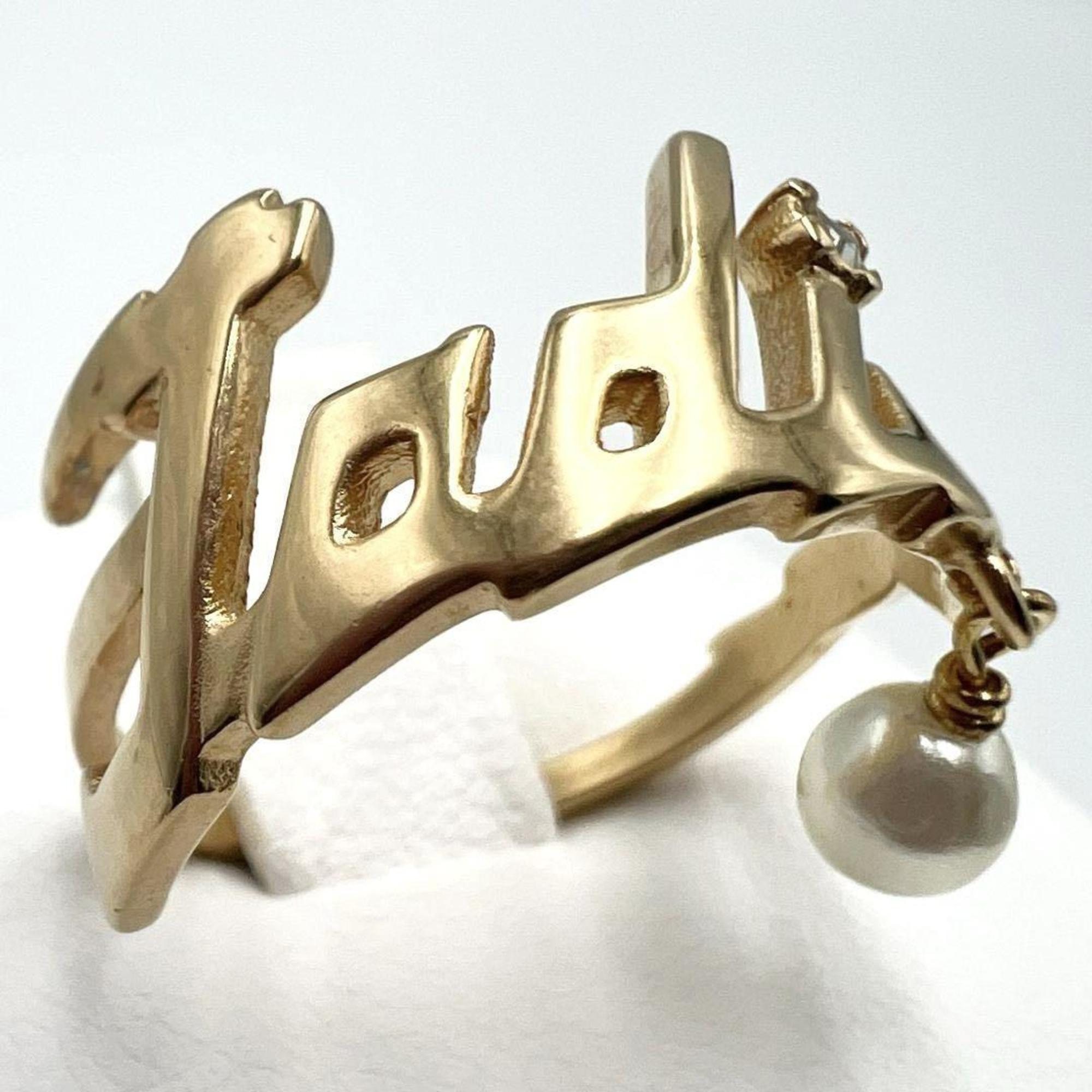 Band Ring Metal and Rhinestone
